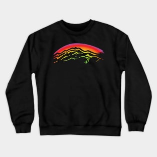 Pioneer Peak Mountain Range at Sunset Crewneck Sweatshirt